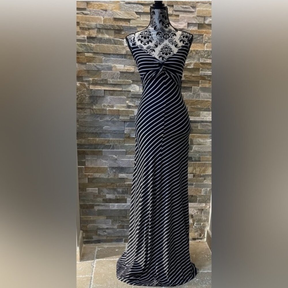 Velvet Torch Striped Maxi Dress